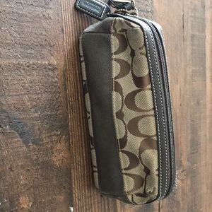 Coach makeup bag- Brown